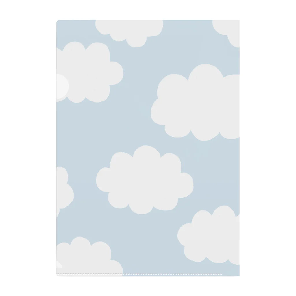 もくもく雲デザインのもくもく雲 クリアファイル
