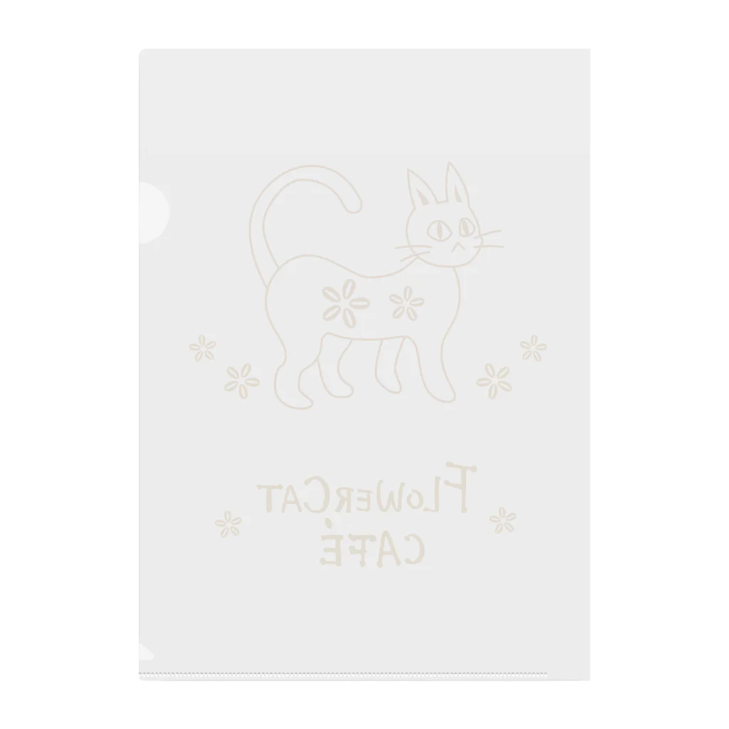 HeartToMeの喫茶　花猫珈琲 Clear File Folder