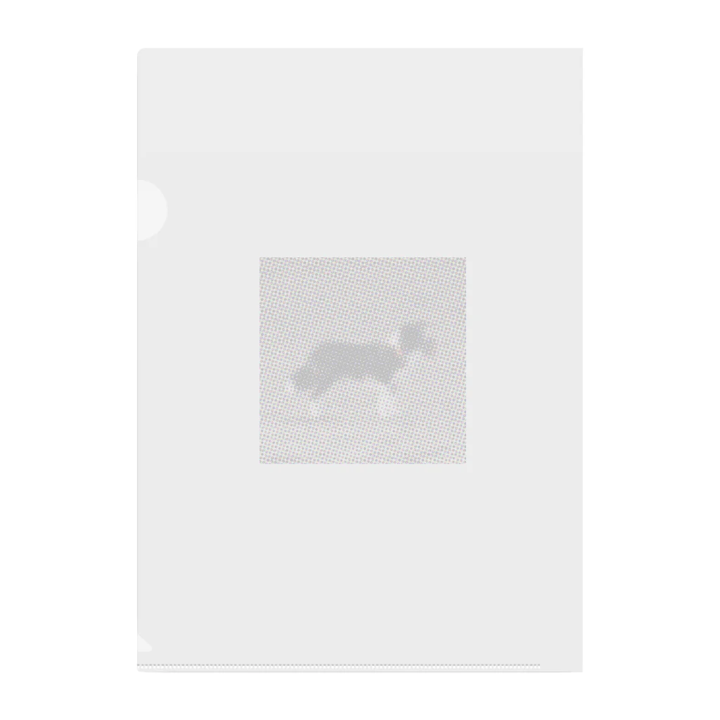 さかな堂のドット犬 Clear File Folder