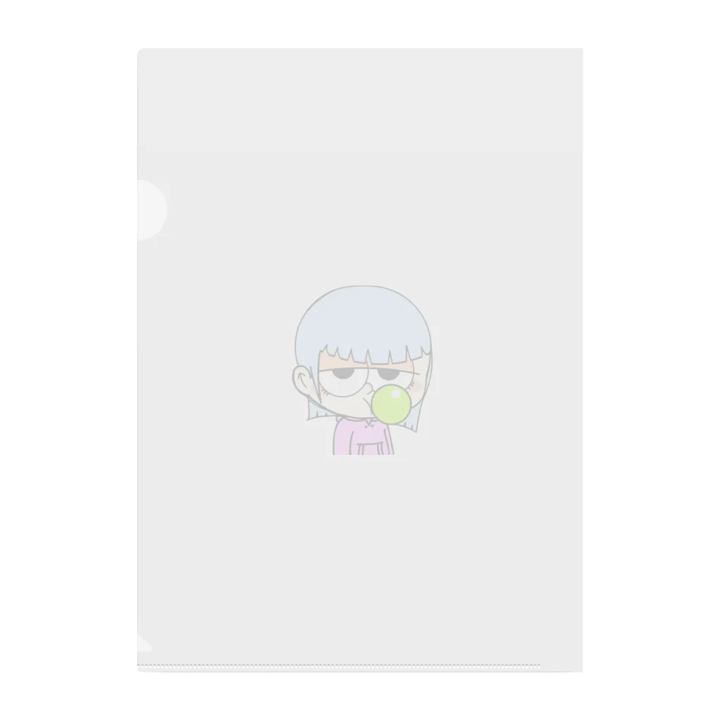 🐑💩 WhiteYeti↝のバブるガム おはぎ Clear File Folder