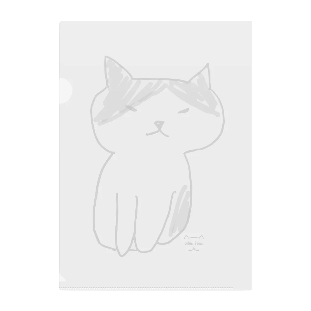 保護ねこカフェ もりねこのフータくん Clear File Folder