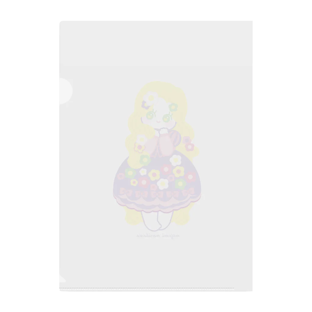 🎀りぼんぱ～ら～🎀のお花ラプンツェル Clear File Folder