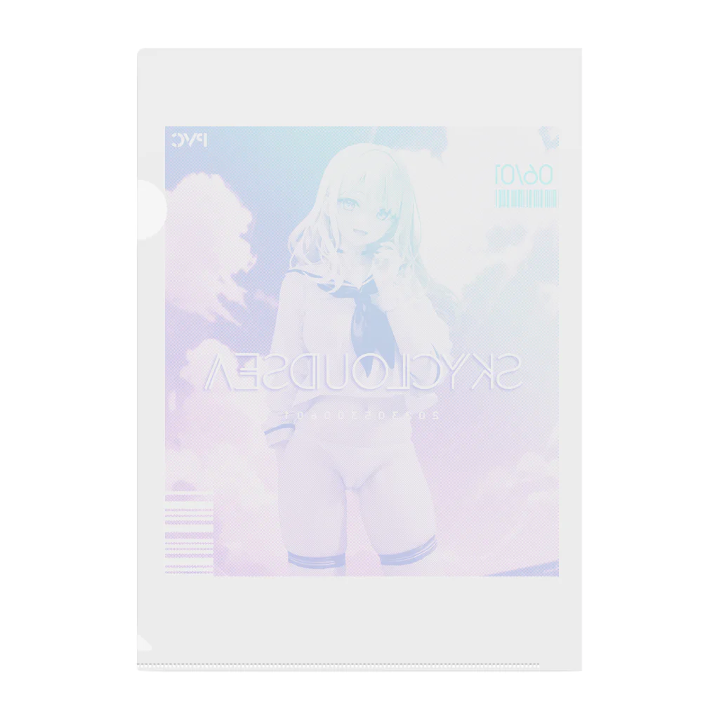 loveclonesのSKY-CLOUD-SEA 架空 PVC エロポップ Clear File Folder