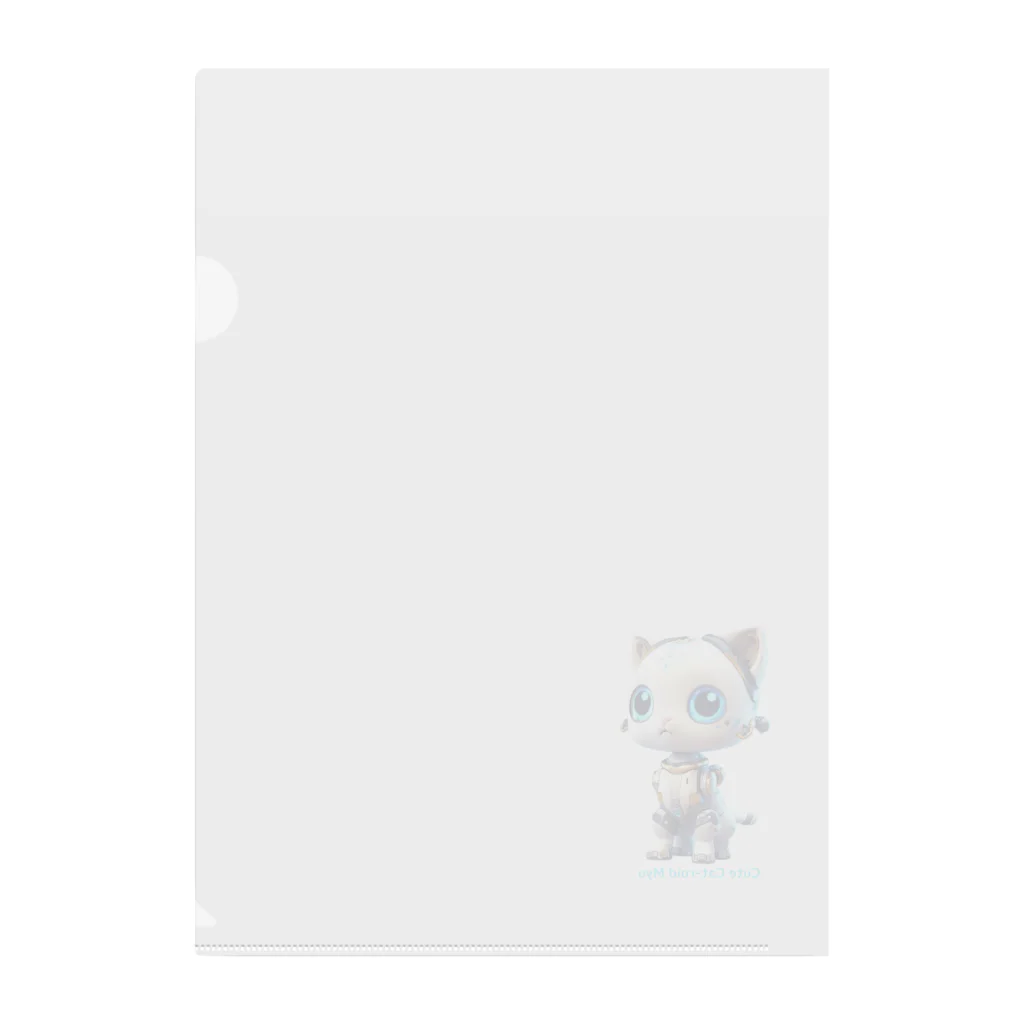 Connect Happiness DesignのCute Cat-roid Myu　 Clear File Folder