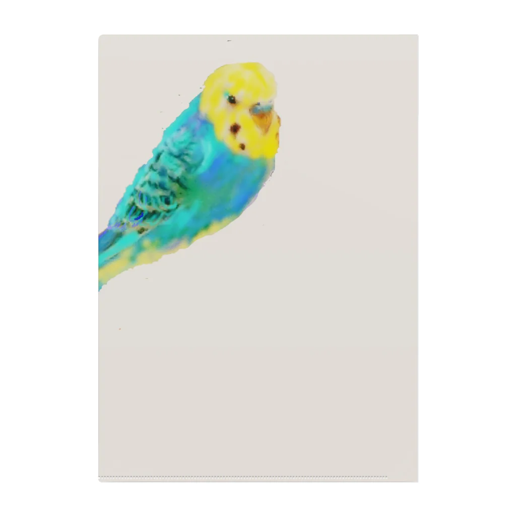 ♡BE HAPPY♡のごめんね　インコ Clear File Folder