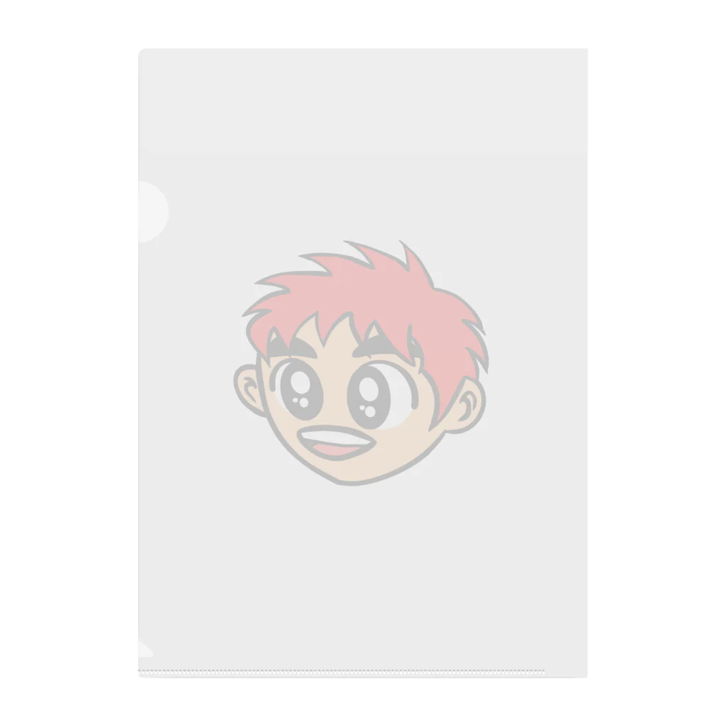 じゅうに（Jyuuni）の0007・赤い髪の少年（じゅうにブランド） Clear File Folder