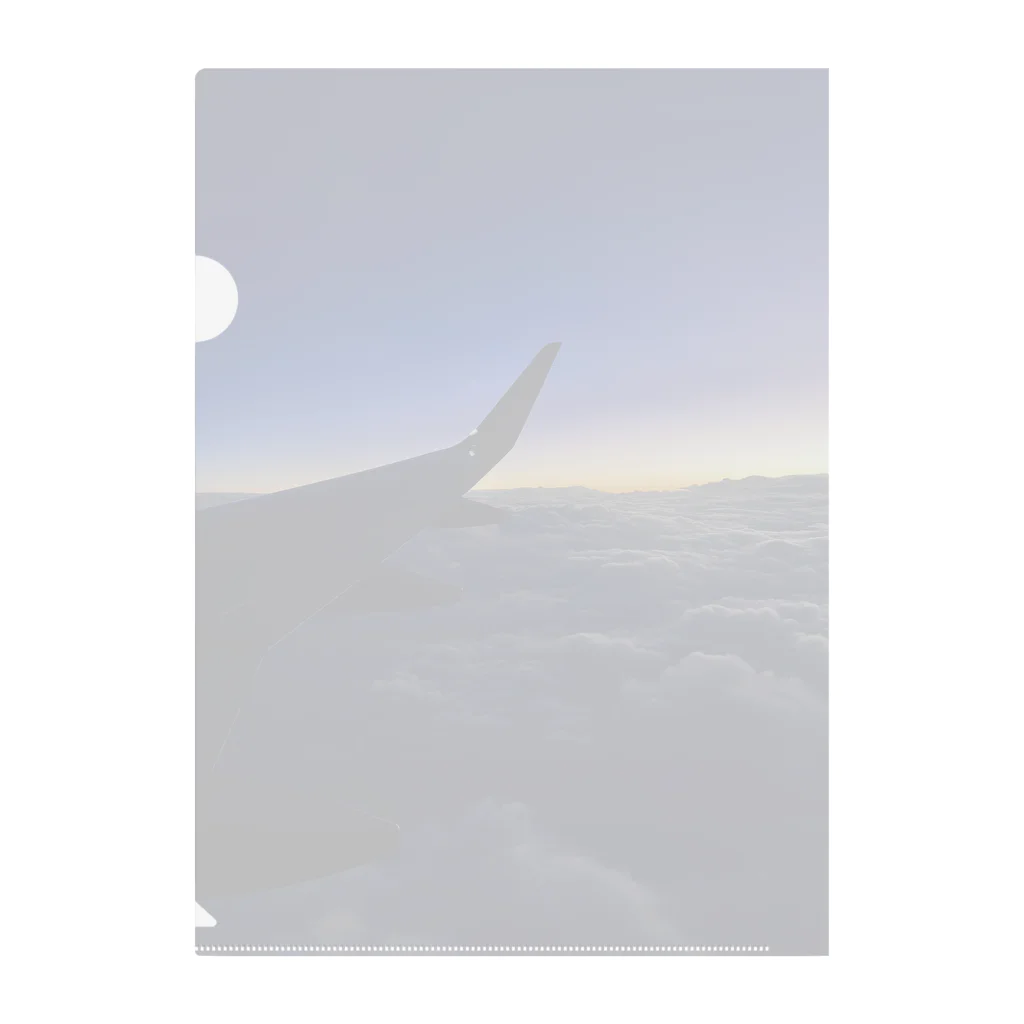 ryuonji87の飛行機からのsunset Clear File Folder