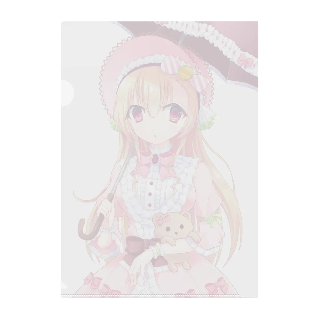 オレンジ相田のショップの甘ロリちゃん Clear File Folder