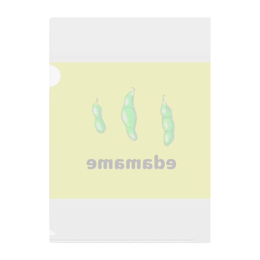 みあちゃのEDAMAME 陰影ver. Clear File Folder