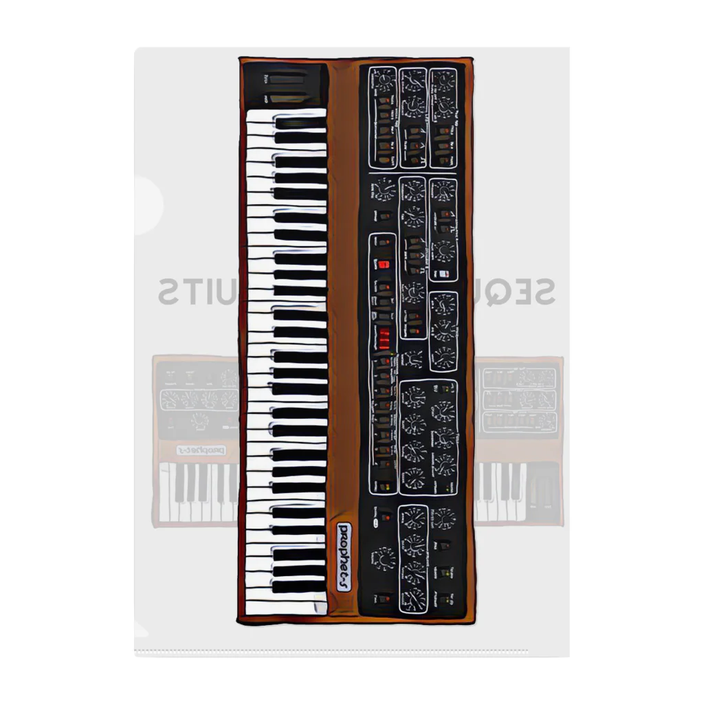 Vintage Synthesizers | aaaaakiiiiiのSequential Circuits Prophet 5 Vintage Synthesizer クリアファイル