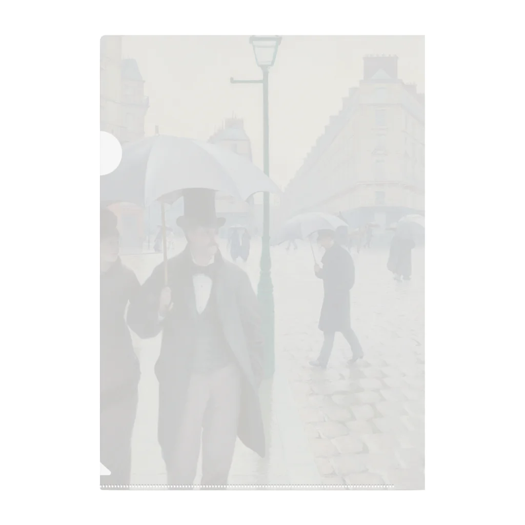 世界美術商店のパリの通り、雨 / Paris Street; Rainy Day Clear File Folder