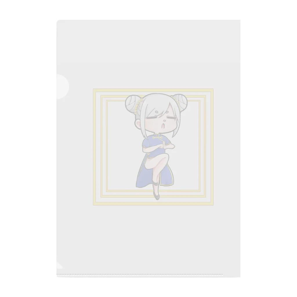 ごくつぶ屋のチャイナガール(自画像) Clear File Folder