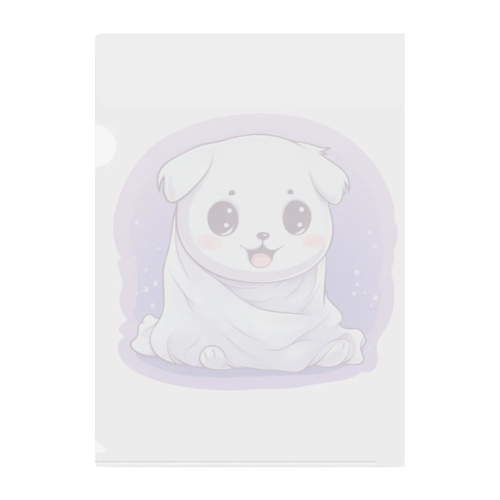 Vasetti_pressのオバケ子犬 Clear File Folder