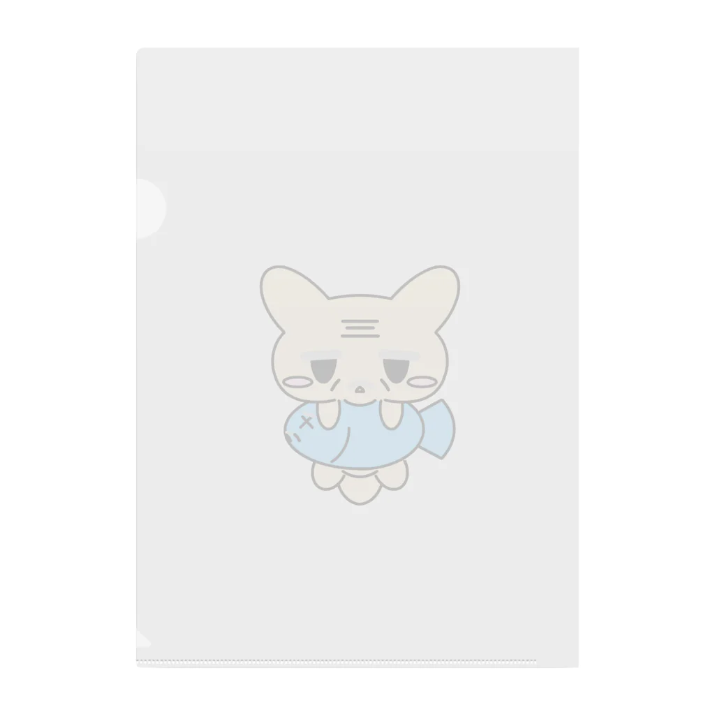 ムスっと！のおじじねこさん Clear File Folder