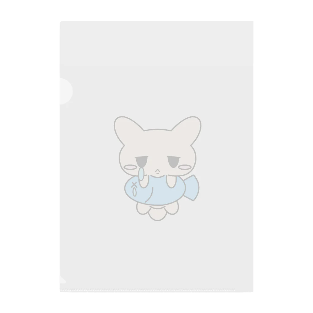 ムスっと！のピエんとねこさん Clear File Folder