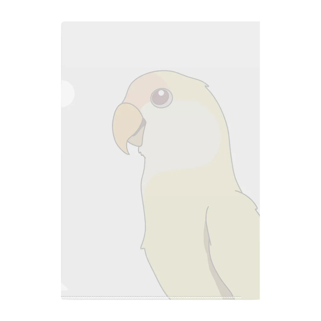 kobirdのコザクラインコ〜クリームルチノー〜 Clear File Folder