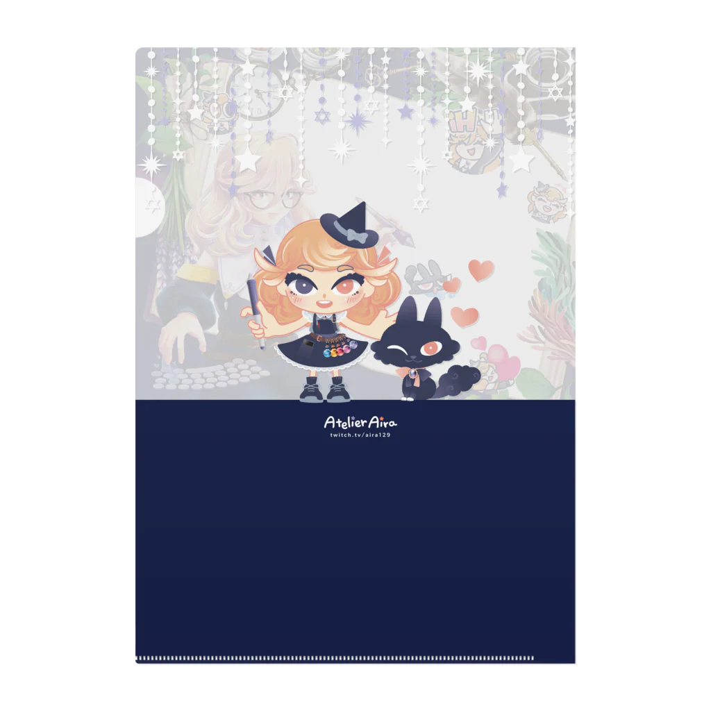 airaのWitches' Night Art Stream Clear File Folder