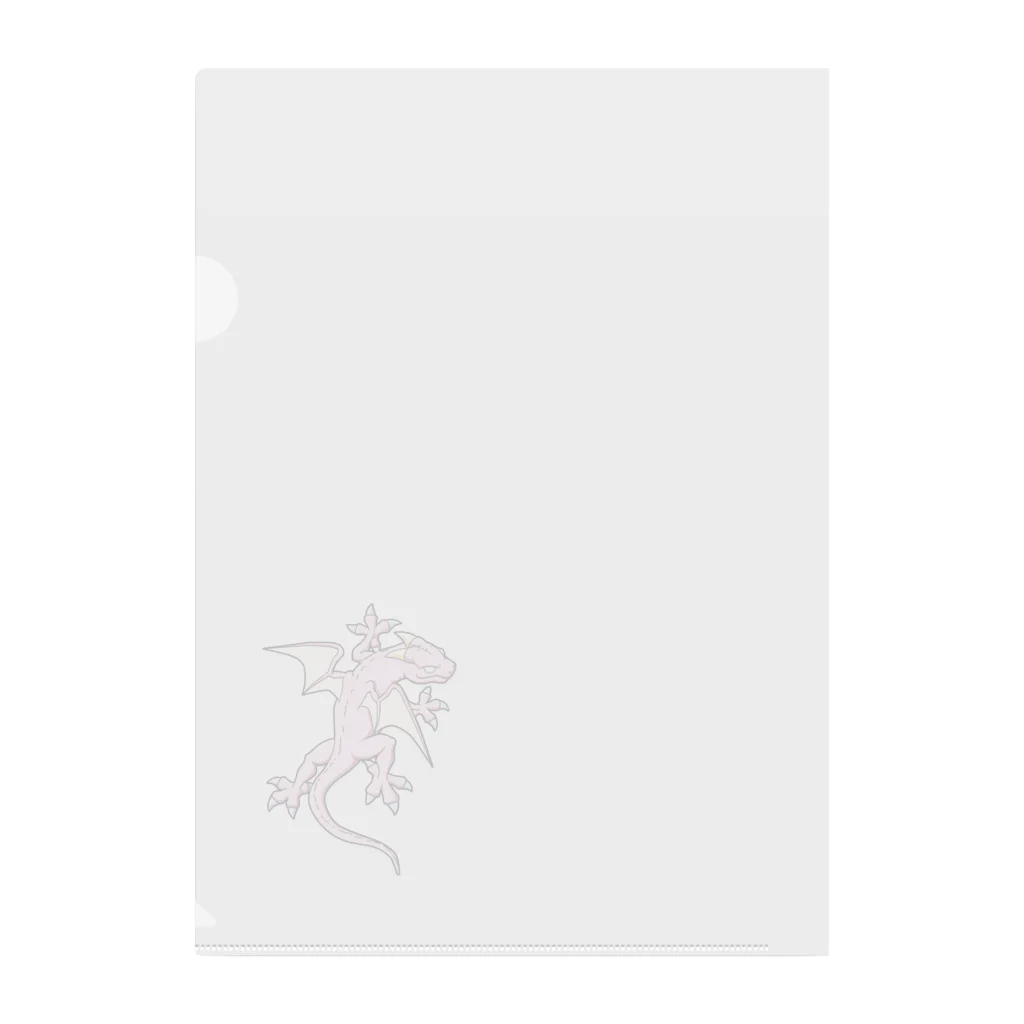 イラストハキダメのPINKDRAGON クリアファイル