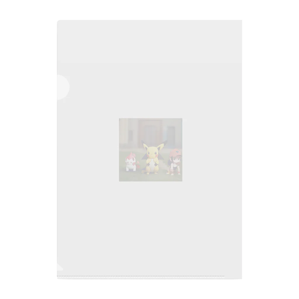 太陽のピカチュウの仲間たち Clear File Folder