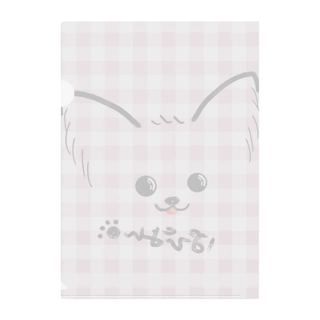 merongのぱぴよん♡ギンガム Clear File Folder