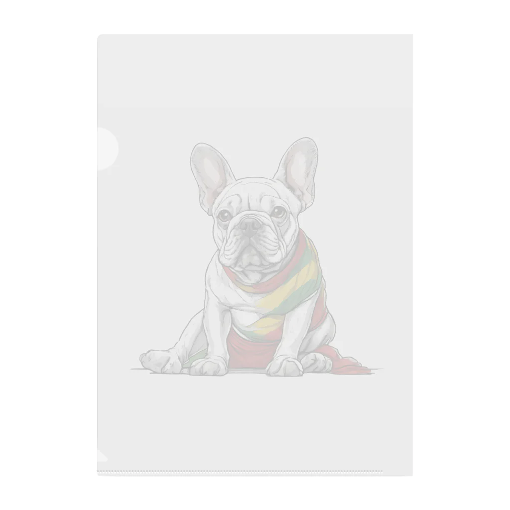 Frenchie-Rasta DoggのFrenchie-Rasta Dogg Clear File Folder