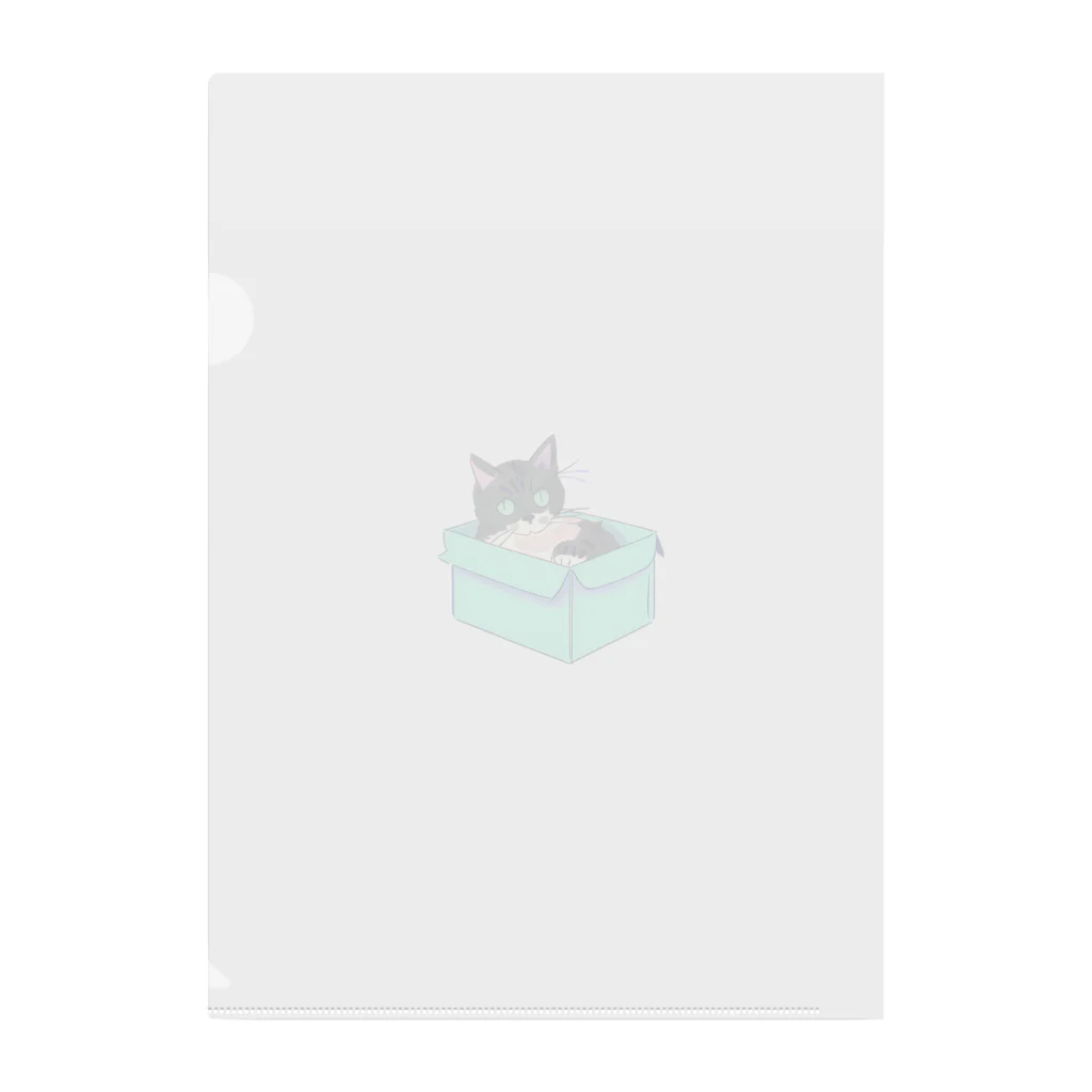 Petal&Purrのダンボール猫 Clear File Folder