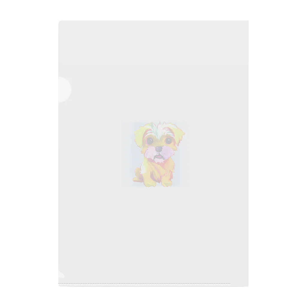 dogcatanimalの可愛いマルチーズグッズ Clear File Folder