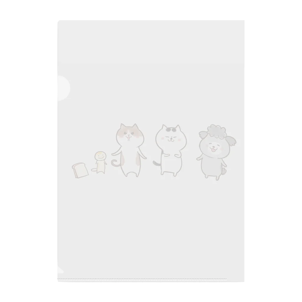 hidekiccanのあのこもこのこも食パンさんも Clear File Folder