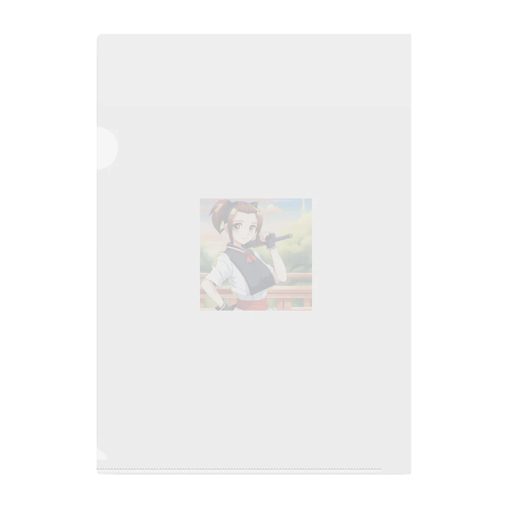 🎨デザイン宮殿🛍️の猫系美少女 Clear File Folder