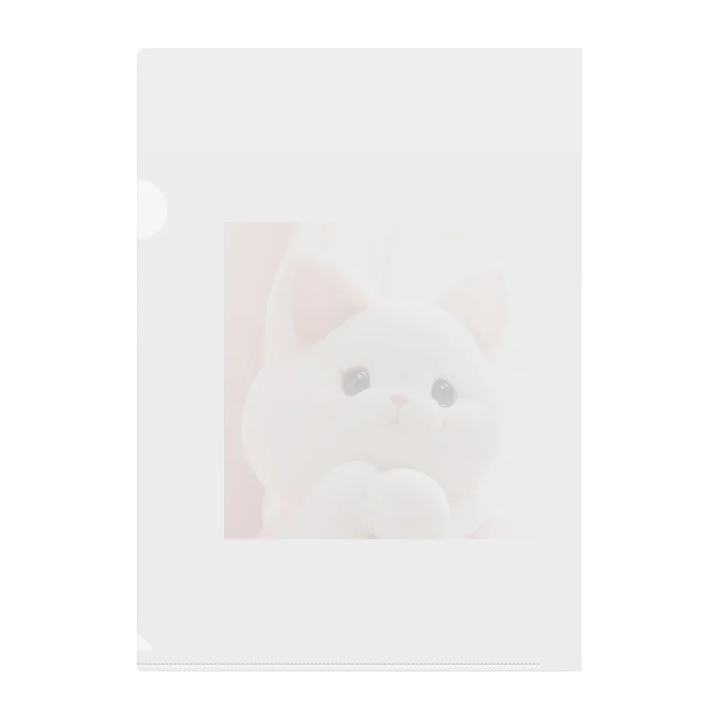 せつのおねがいネコちゃん Clear File Folder