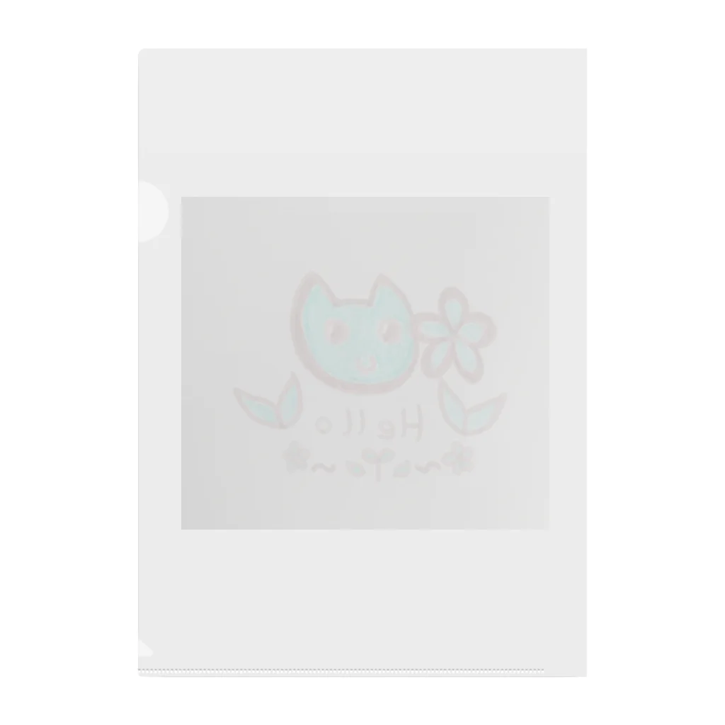 クレヨンババアのチョコミン党のちょこみんねこ Clear File Folder