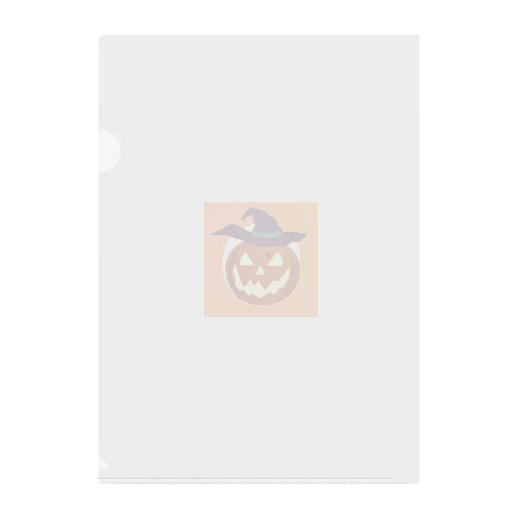 Papapapartyのハロウィンパンプキン Clear File Folder