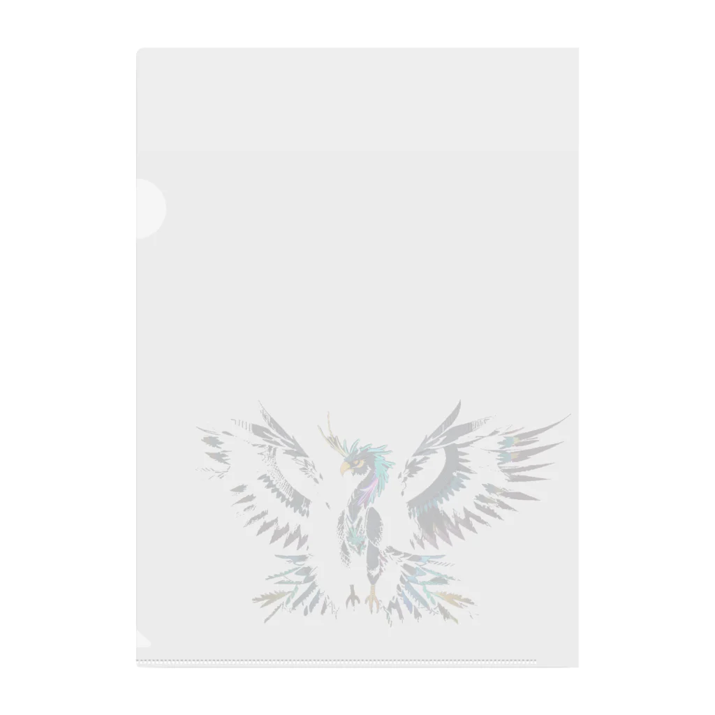 ttm100のカラフルな鳥 Clear File Folder