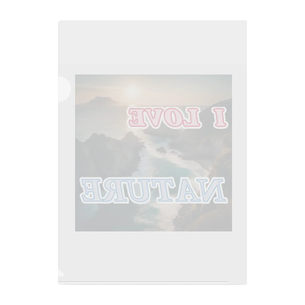 wataru-ingのI LOVE NATURE Clear File Folder