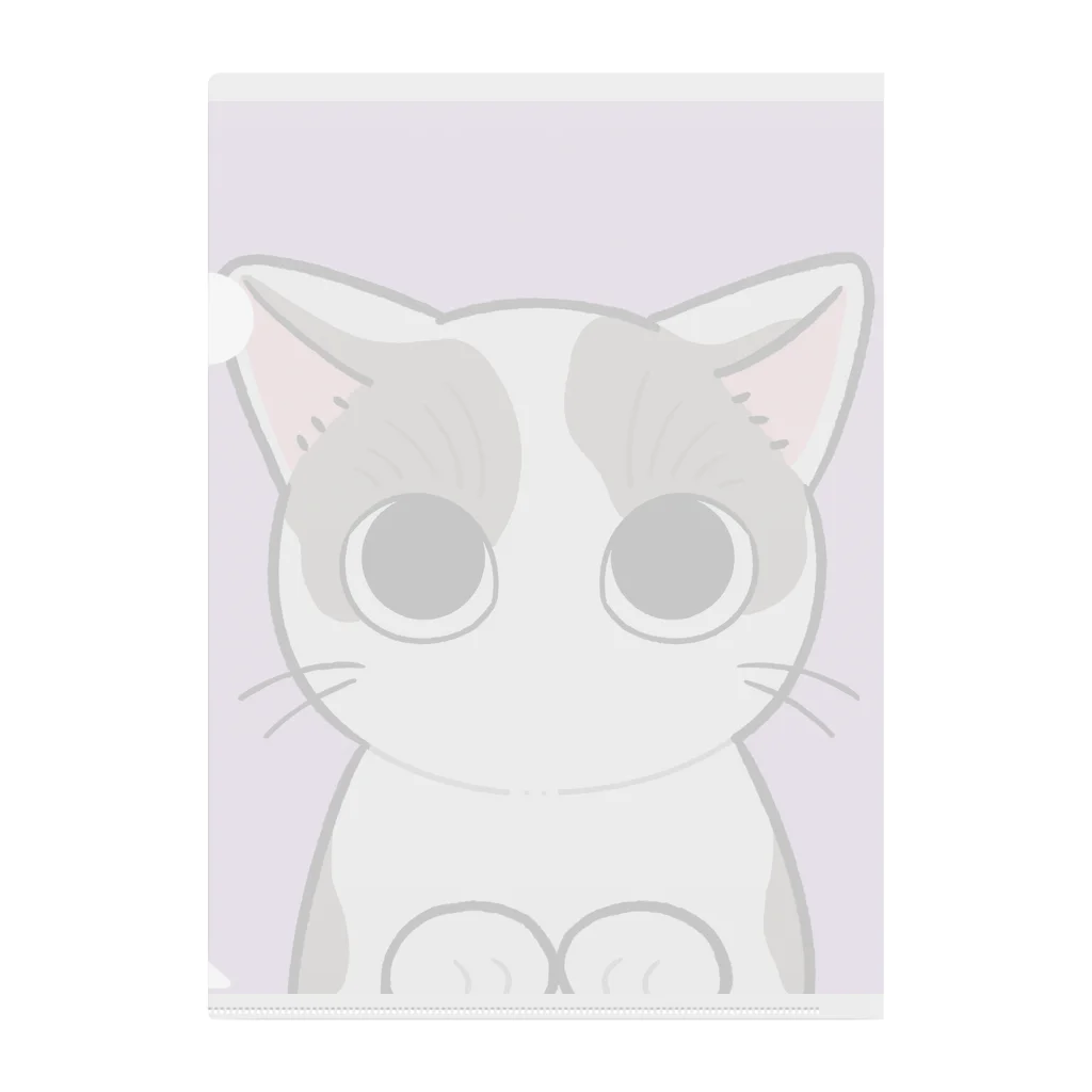 猫の休憩所withこにゃくとのムース君応援グッズ Clear File Folder