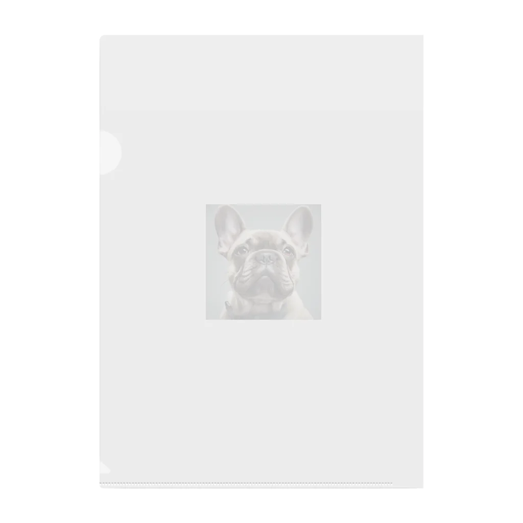 smile_happyのfrench bulldog Clear File Folder