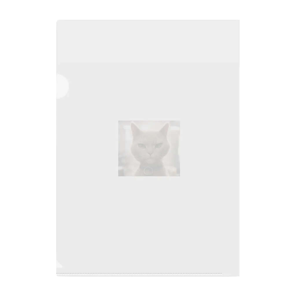 TAIYO 猫好きのビックフォト茶虎模様猫 Clear File Folder