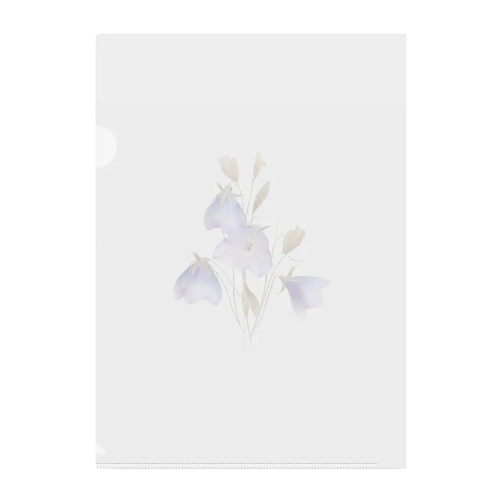 Atelier Petrichor Forestのキキョウ Chinese bellflower Clear File Folder