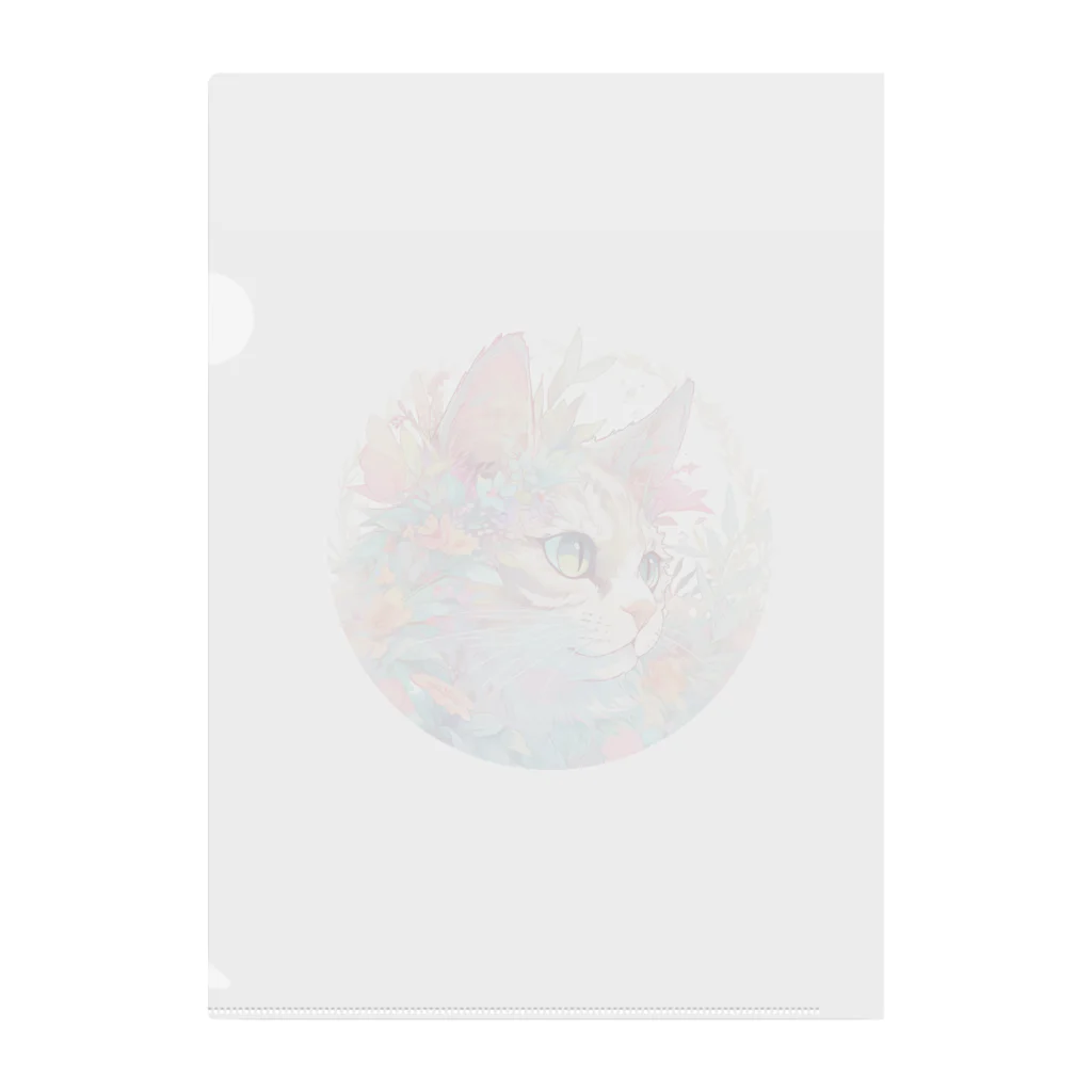 I love cat ...のネコボタニカ クリアファイル