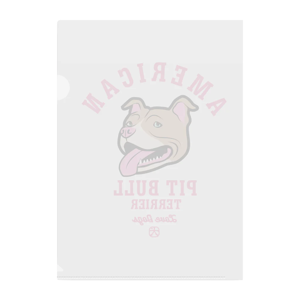 LONESOME TYPE ススのLove❤️Dogs（アメリカンピットブルテリア・赤鼻） Clear File Folder