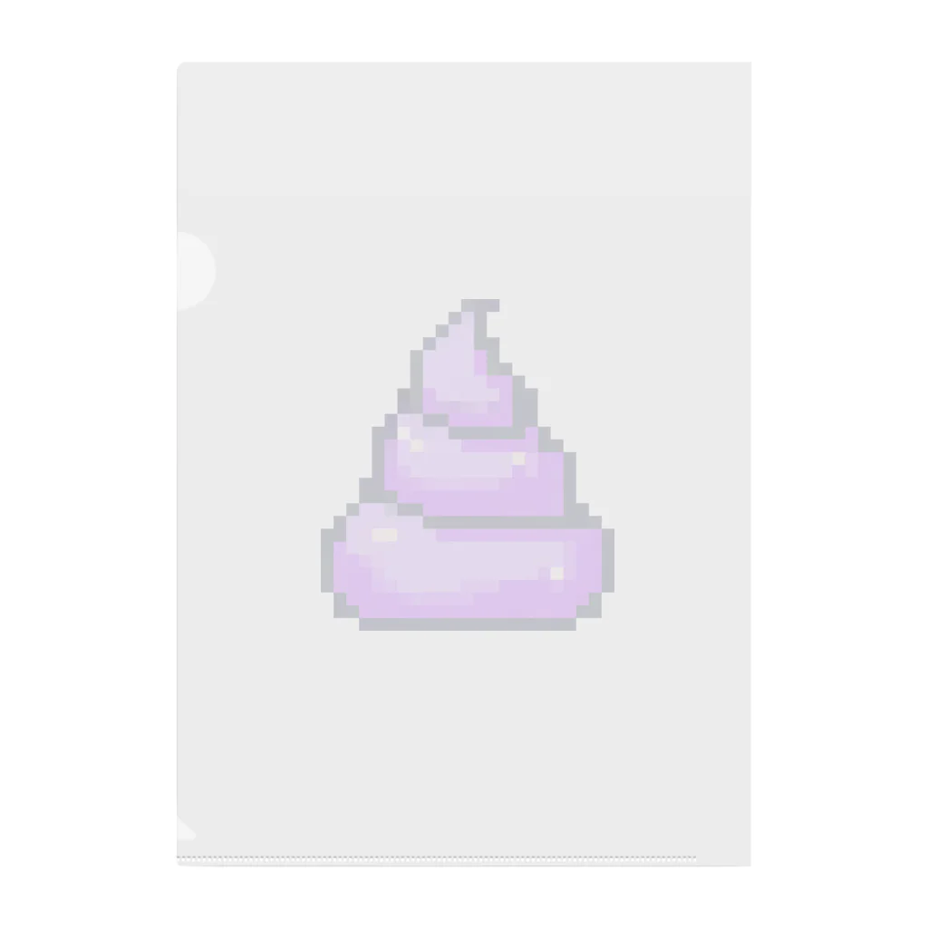 Pixel Poopのうんち（パープル）| Poop (Purple) Clear File Folder