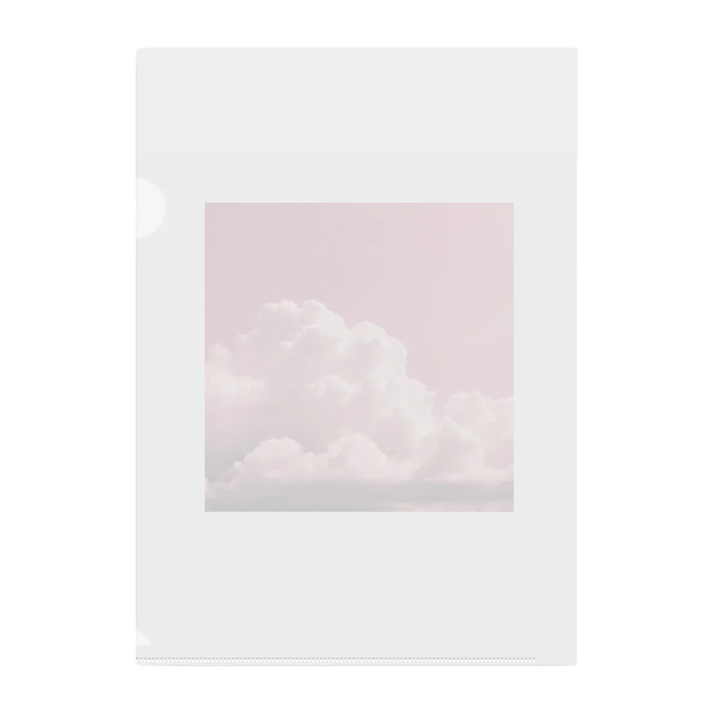 usaのピンク空☁️ Clear File Folder