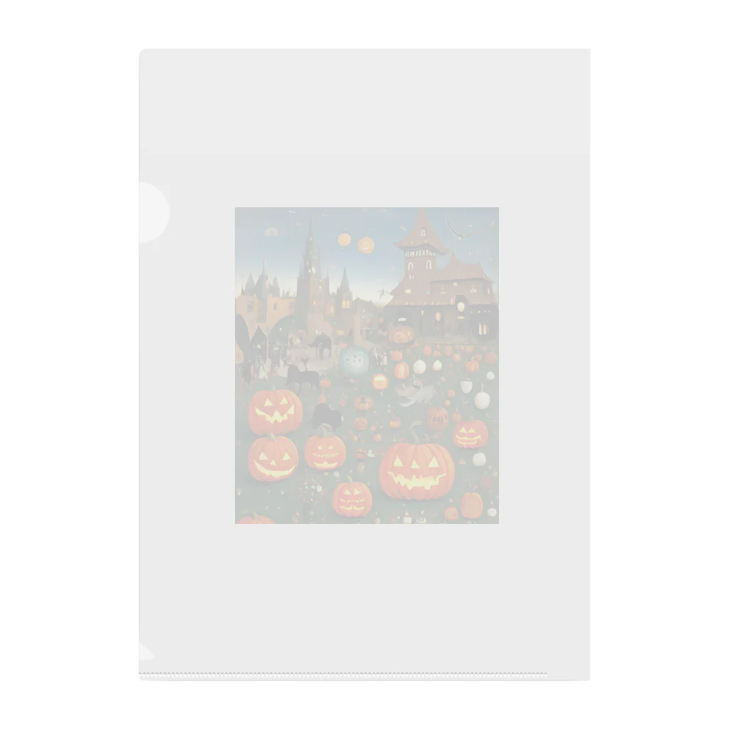 waffle2000のハロウィン風景 Clear File Folder