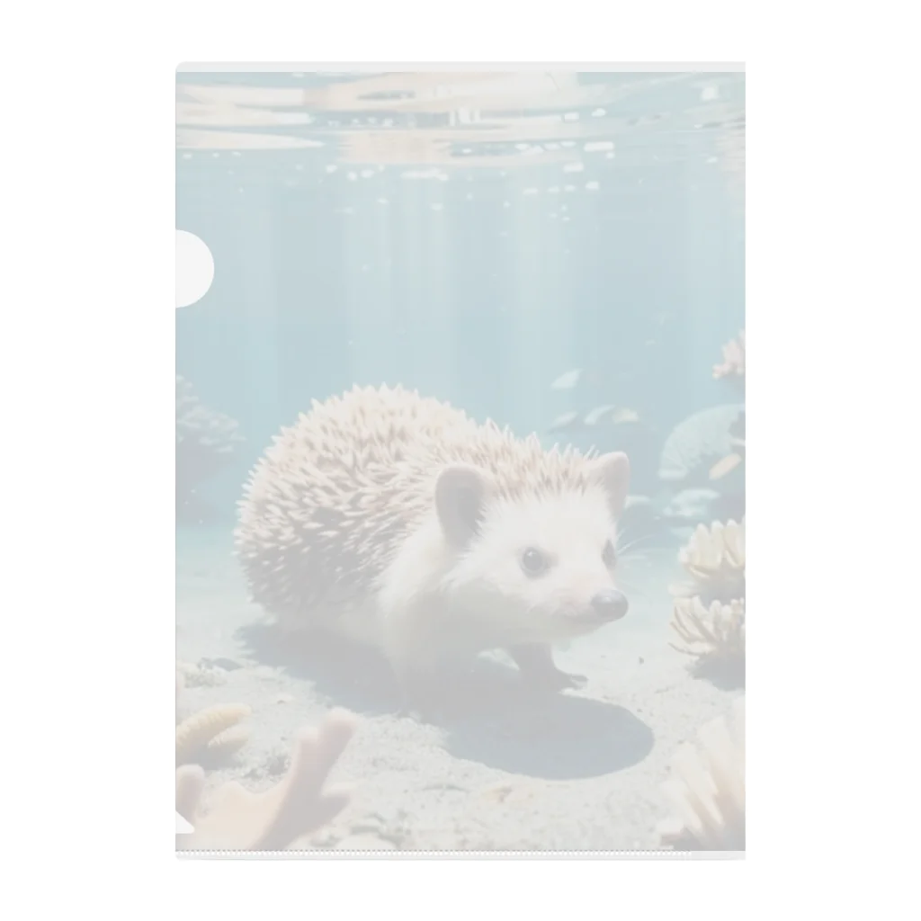 人魚の夢のサンゴハリネズミ Clear File Folder