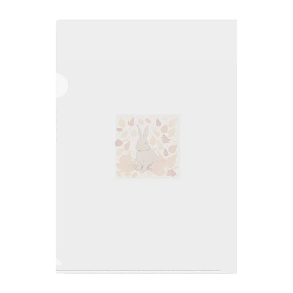 mojaの紅葉とうさぎ🐰 Clear File Folder