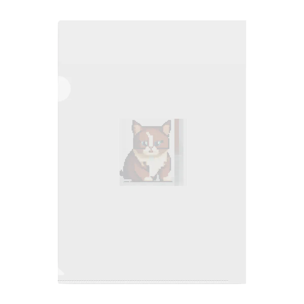 kindonesiaのドット絵のマンチカン Clear File Folder