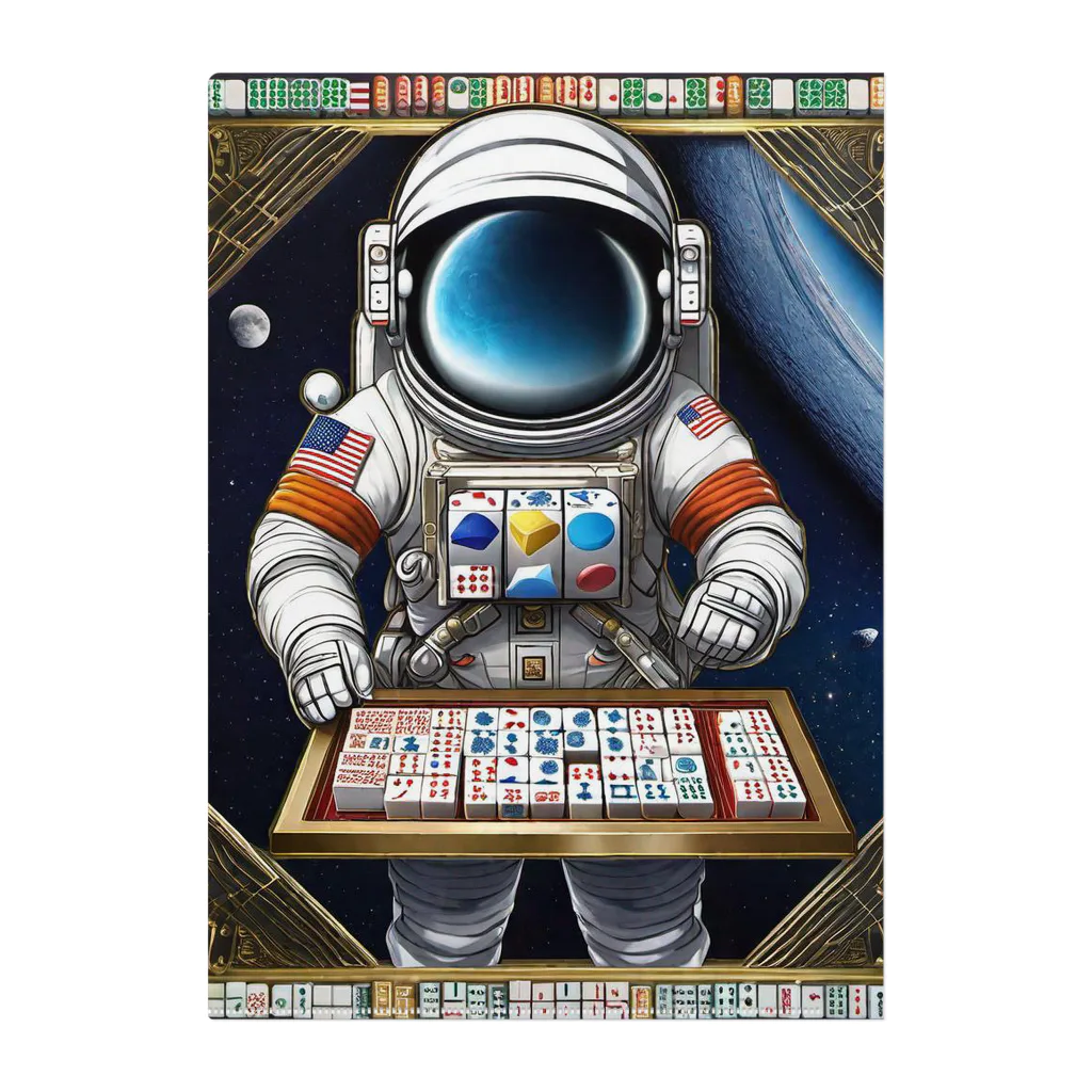 宇宙開発デザイン科の宇宙のギャンブラー Clear File Folder