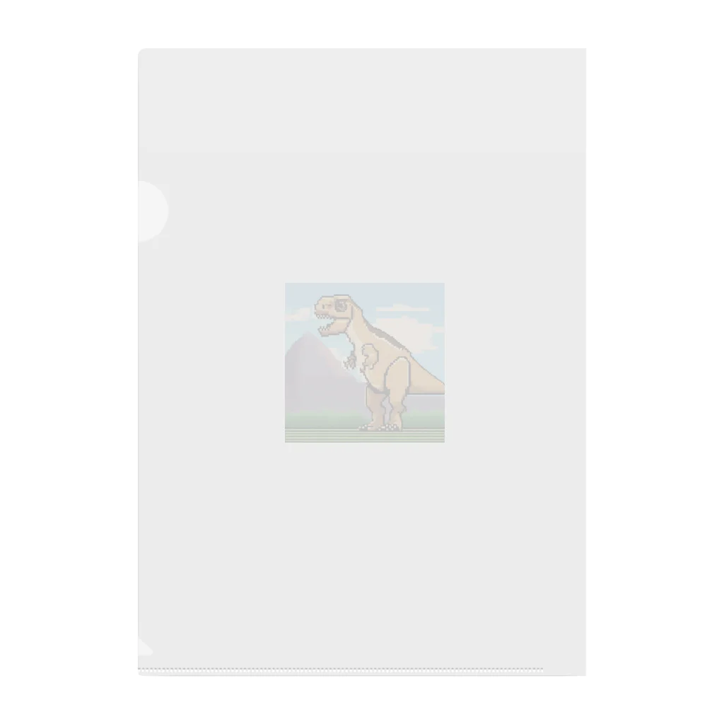 ROCKSWEBのドット絵　パキケファロサウルス Clear File Folder