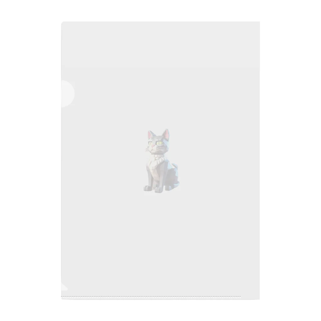 どどめの3D猫 Clear File Folder