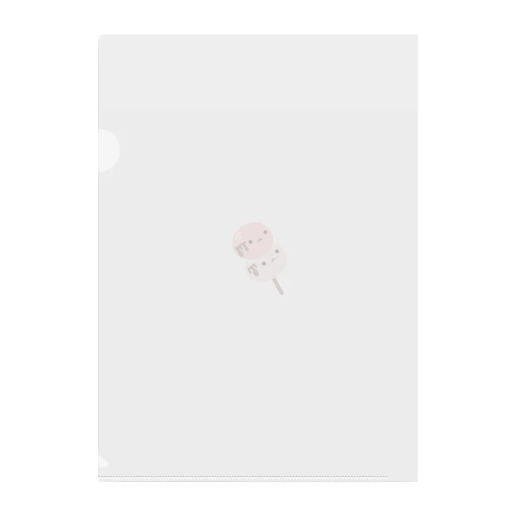 みたらし団子のふたたまちゃんのみたらし団子のふたたまちゃん Clear File Folder